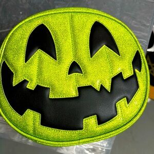 Full size Love Pain and Stitches double sided green bag